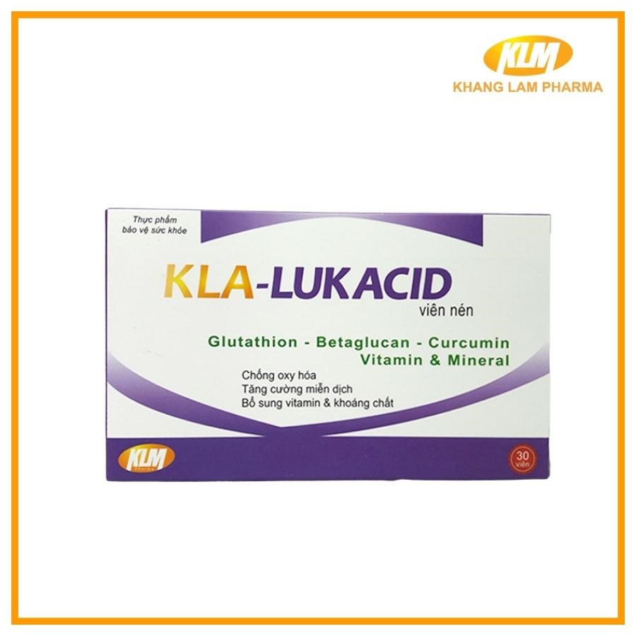 Kla-Lukacid - Sản phẩm tăng cường miễn dịch hiệu quả (Hộp 30 viên)