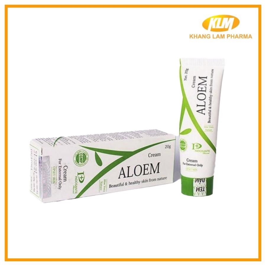 Aloem Cream - Kem trị mụn, giảm thâm, làm dịu da hiệu quả (Tuýp 20g)