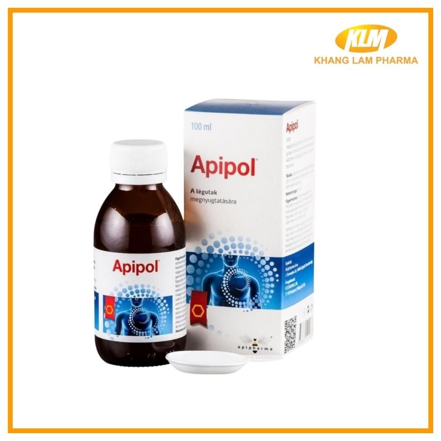 Siro ho APIPOL - Hỗ trợ giảm ho, bảo vệ niêm mạc miệng họng (Lọ 100ml)
