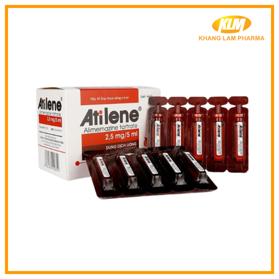 Atilene - Thuốc điều trị viêm mũi, dị ứng hiệu quả (Hộp 30 ống)