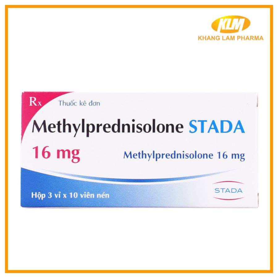 Methylprednisolone STADA 16mg - Kháng viêm, ức chế miễn dịch